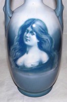 Antik Bernard Bloch Eicwald porcelán váza 