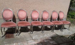 Barokk szék hat darab.
