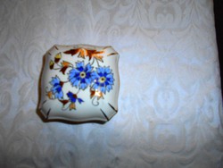 Zsolnay búzavirág mintás porcelán doboz-körbélyegzős (Kockamami felhasználónak)