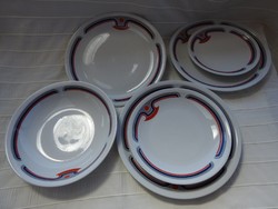 Modern mintás alföldi tányérok - tányérkészlet - étkészlet darabok