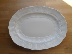 Herendi fehér porcelán ovális kínáló tál nagyobb méret 32 x 41,5 cm