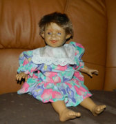 Strange character doll - with a double face