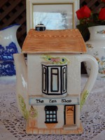 Gyűjtői  Tea bolt házforma kanna 