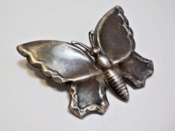 Svéd ezüst bross, lepke , pillangó