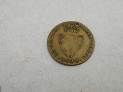 KK322 régi réz token angol III. György 1788