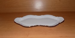 Gyönyörű antik jelzett porcelán sütemény kínáló asztalközép 15*35 cm (6p)