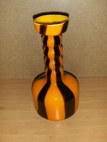 Ritka egyszálas üveg váza 25 cm magas (fp)