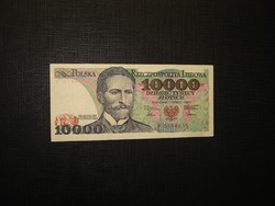 Lengyelország 10000 zloty 1987 Extraszép!