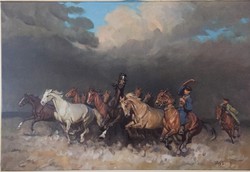 Extra nagyméretű Viski festmény (140x100)