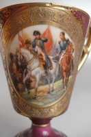 Antik porcelán pohár (19. század)
