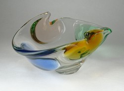 0W959 Fújtüveg művészi üveg kínáló tál 22 cm