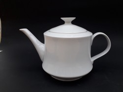 Fehér festetlen, jelzett Alföldi teáskanna - teás-kávés kiöntő
