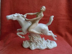 Wallendorfi porcelán lovas amazon figura