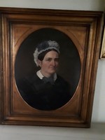 Bider portré  Nemes hölgy 1872 olaj fa  jelzett