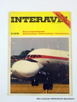 1978 november  /  INTERAVIA  /  Régi ÚJSÁGOK KÉPREGÉNYEK MAGAZINOK Szs.:  10997