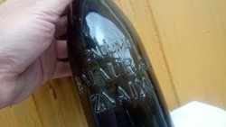 Znojmo ZNAIM régi sörösüveg Csehország Monarchia Kétoldalas Cimeres Schutz-Marke Ritka hibátlan