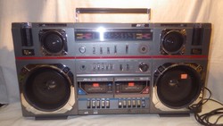 Audiosonic TBS-1133 dupla kazettás magnós rádió retro
