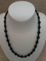 Retro black onyx necklace
