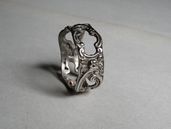 Antik, nagy méretű ezüst férfi gyűrű