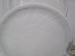 Porcelán - pizzatányér - 32 cm  domború felirattal - vastag -  Német - nagy 32 cm - új  2 db