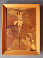 Intarzia Jézus Krisztus-falikép