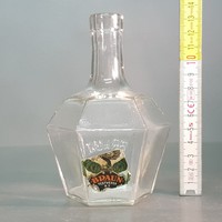 "Braun" narancs töredékes címkés likőrösüveg (716)