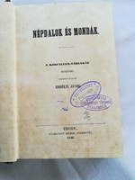 Erdélyi János: Népdalok és mondák. Magyar népköltési gyűjtemény 1846 Kisfaludy Társaság