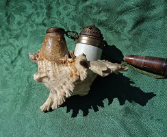 Antik csigából kialakított pipa