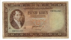 500 korun 1945 Csehszlovákia