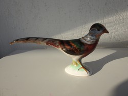 Ceramic bird - Bodrogkeresztúr ceramic pheasant - 32 cm long