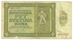 500 kuna 1941 Horvátország