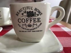 Country Home stilusú kávés csészék 6 db