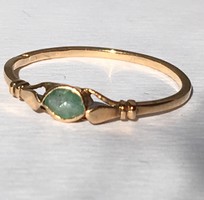 Antik Arany Gyűrű Smaragd 14 K 585
