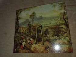 Peter Bruegel  Tánc az akasztófa alatt festmény nyomata, 23 x 20,5 cm