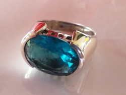Csodás ezüst gyűrű (spinnel?) Kővel Terezbacsi részére