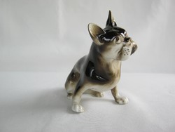 Royal Dux porcelán kutya