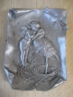 Puttó,angyal,gólya motívumos hamutartó 9 x 12,5 cm