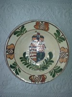  Korondi  címeres tányér, falitányér