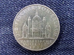 Ausztria, 200 éves a Károly-templom ezüst (.640) 2 Schilling 1937 (id9562