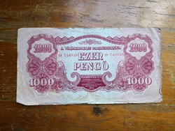 1000 pengő 1944,nem tökéletes de nem is rossz