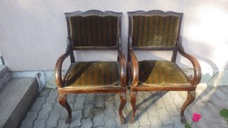 2 db antik hattyús fotel