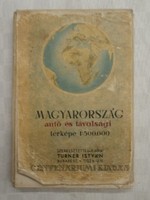 Turner István - Magyarország autó és távolsági térképe 1948
