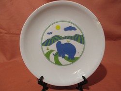 Alföldi elefántos kis tányér