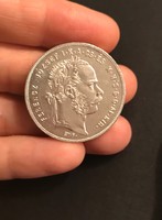 Ferenc József 1870 GYF 1 Forint ezüst pénz