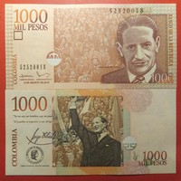 Kolumbia 1000 pesos 2016 UNC polimer