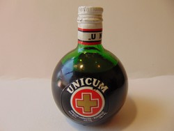 Mini Unicum bontatlan állapotban 1970 -es évek + ajándék mini üveges jugo cézár konyak