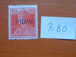 MAGYAR,FIUME 10 FILLÉR 1919-  B80