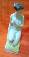 Pazar női hollóházi akt, porcelán szobor 30 centis