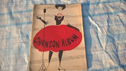 Chanson album újság könyv kotta 1960