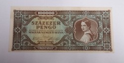 Nagyon szép 100000 pengő 1945.